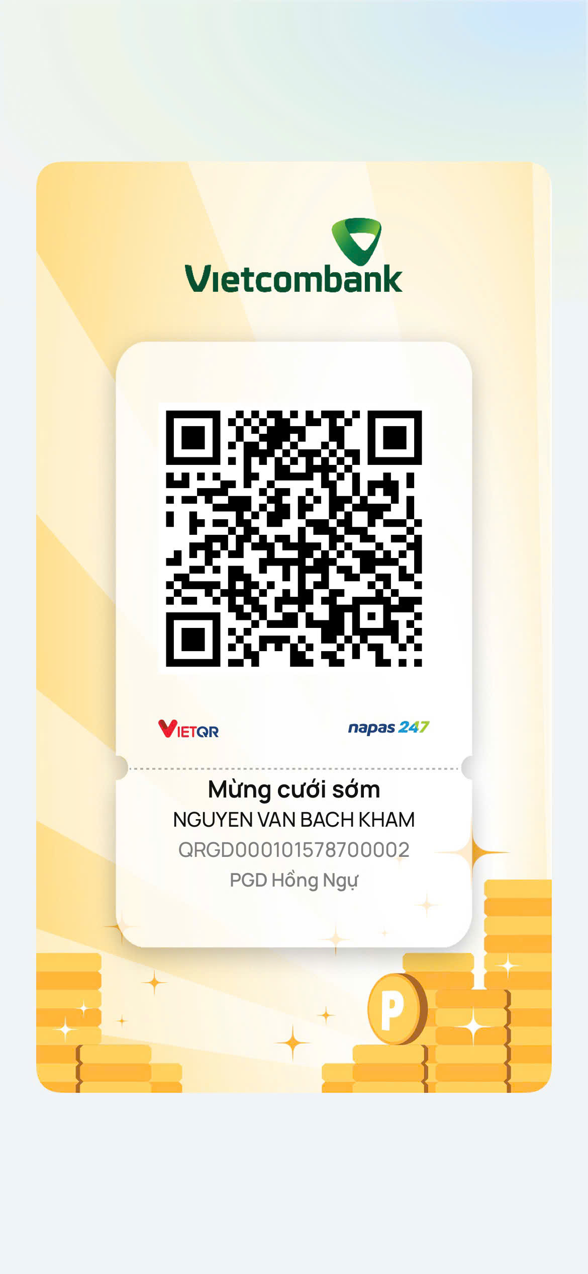 Mã QR chú rễ